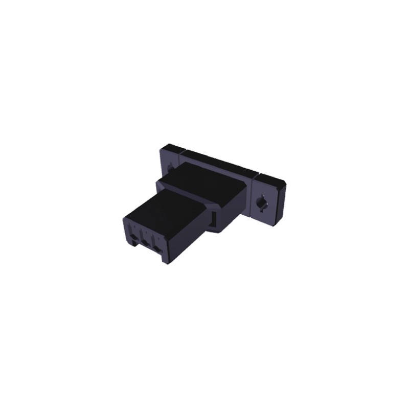 1 pcs - TE Connectivity, Dynamic 5000 Male Connector Housing, 10.16mm Pitch, 2 Way, 1 Row