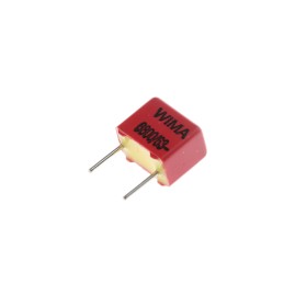 100 pcs - FKP2/6800/63/5 WIMA FKP2 Polypropylene Film Capacitor, 40 V ac, 63 V dc, ±5%, 6.8nF, Through Hole
