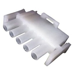 1 pcs - TE Connectivity, Universal MATE-N-LOK Male Connector Housing, 6.35mm Pitch, 5 Way, 1 Row