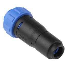 1 pcs - Bulgin Circular Connector, 2 Contacts, Cable Mount, Miniature Connector, Socket, Female, IP68, Buccaneer 400 Series