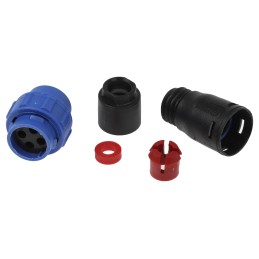 1 pcs - Bulgin Circular Connector, 4 Contacts, Cable Mount, Miniature Connector, Plug, Male, IP68, Buccaneer 400 Series