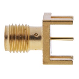 1 pcs - Cinch Connectors SMA Series, jack Edge Mount SMA Connector, 50Ω, Solder Termination, Straight Body