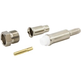 1 pcs - TE Connectivity, jack Cable Mount FME Connector, 50Ω, Crimp Termination, Straight Body