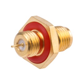 1 pcs - RS PRO, jack Panel Mount SMA Connector, 50Ω, Solder Termination, Straight Body
