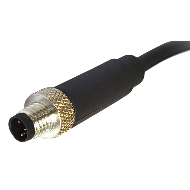 1 pcs - Bulgin Straight Male 3 way M8 to Unterminated Sensor Actuator Cable, 1m