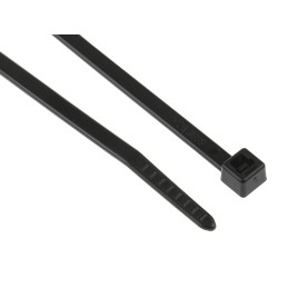 1 Bag of 100 - HellermannTyton Cable Tie, 150mm x 3.5 mm, Black Polyamide 6.6 (PA66), Pk-100