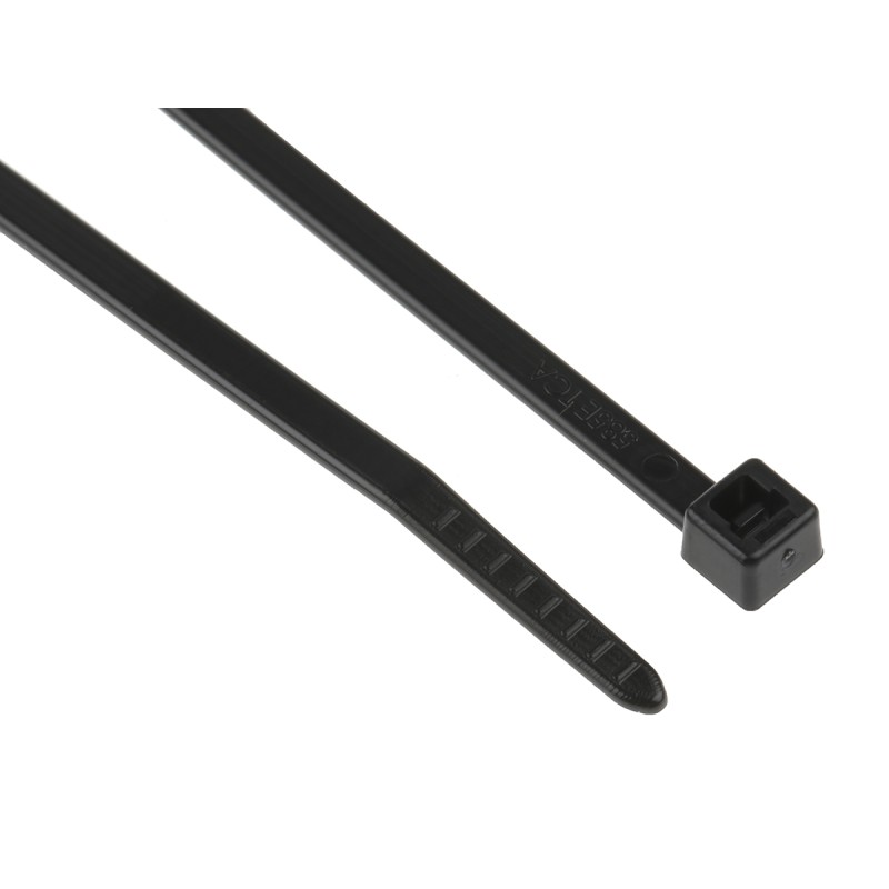 1 Bag of 100 - HellermannTyton Cable Tie, 150mm x 3.5 mm, Black Polyamide 6.6 (PA66), Pk-100