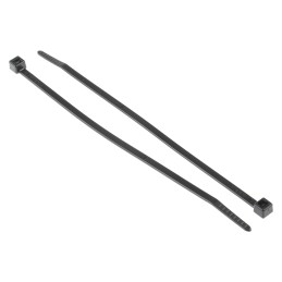1 Bag of 100 - HellermannTyton Cable Tie, 150mm x 3.5 mm, Black Polyamide 6.6 (PA66), Pk-100