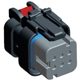 1 pcs - TE Connectivity, AMPSEAL 16 Automotive Connector Socket 6 Way