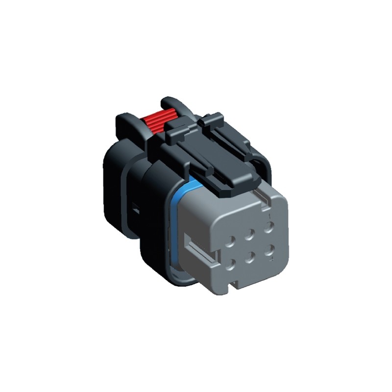 1 pcs - TE Connectivity, AMPSEAL 16 Automotive Connector Socket 6 Way