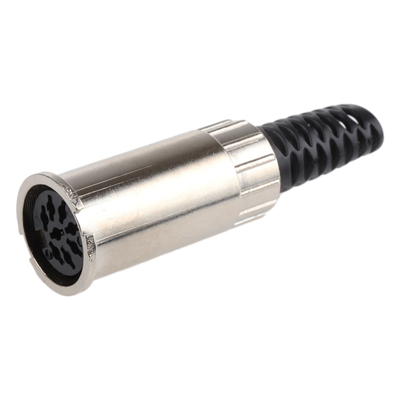 1 pcs - RS PRO 8 Pole Din Socket, 2A, 100 V ac, Twist Lock, Female, Cable Mount