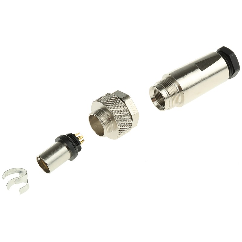 1 pcs - binder Circular Connector, 4 Contacts, Cable Mount, M9 Connector, Plug, Male, IP67, 712 Series