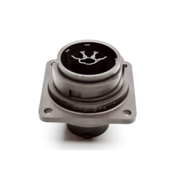 1 pcs - Amphenol Circular Connector, 13 Contacts, Panel Mount, Socket, Male, IP65, C 16-3 Series