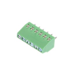 5 pcs - Phoenix Contact MPT 0.5/ 6-2.54 Series PCB Terminal Block, 6-Contact, 2.54mm Pitch, Through Hole Mount, 1-Row, Screw