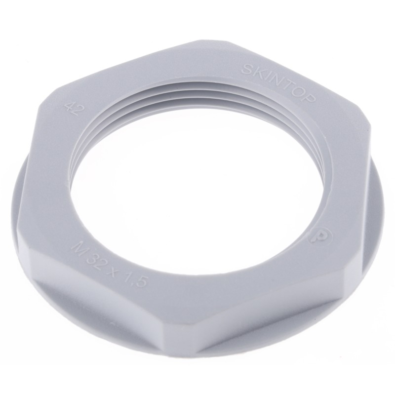 5 pcs - Lapp Grey Flame Retardant, Halogen Free Fibreglass PA Cable Gland Locknut, M32 Thread, IP68