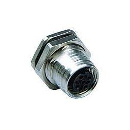 1 pcs - Brad from Molex Circular Connector, 4 Contacts, Panel Mount, M12 Connector, Socket, Female, IP69K, Ultra-Lock Series