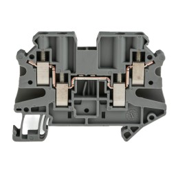 5 pcs - Phoenix Contact UT 4-QUATTRO Series Grey Feed Through Terminal Block, 0.14 - 6mm², Single-Level, Screw