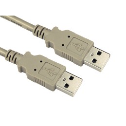 5 pcs - RS PRO Cable, Male USB A to Male USB A Cable, 2m