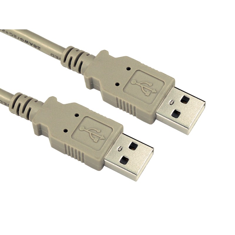 5 pcs - RS PRO Cable, Male USB A to Male USB A Cable, 2m