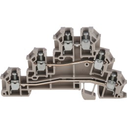 5 pcs - Weidmuller DLD Series Brown Feed Through Terminal Block, 2.5mm², Triple-Level, Screw Termination