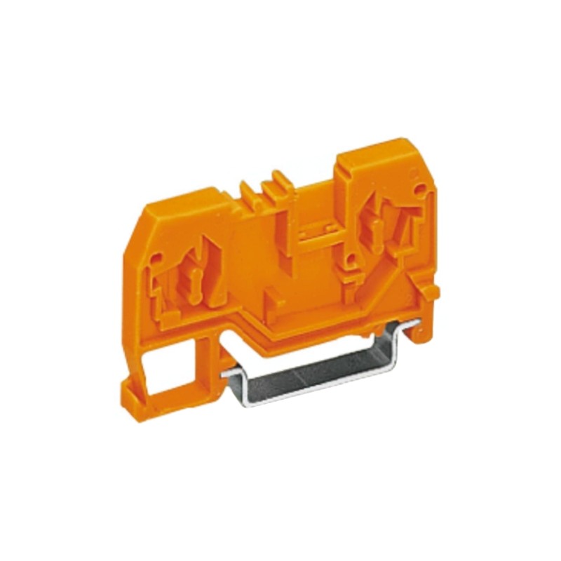 5 pcs - Wago 280 Series Orange Feed Through Terminal Block, 2.5mm², Single-Level, Cage Clamp Termination