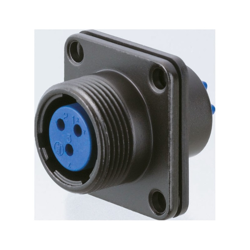 1 pcs - Nanahoshi Kagaku Circular Connector, 5 Contacts, Panel Mount, Socket, Female, NJW Series