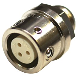 1 pcs - Tajimi Electronics Circular Connector, 3 Contacts, Panel Mount, Miniature Connector, Socket, Female, PRC05 Series