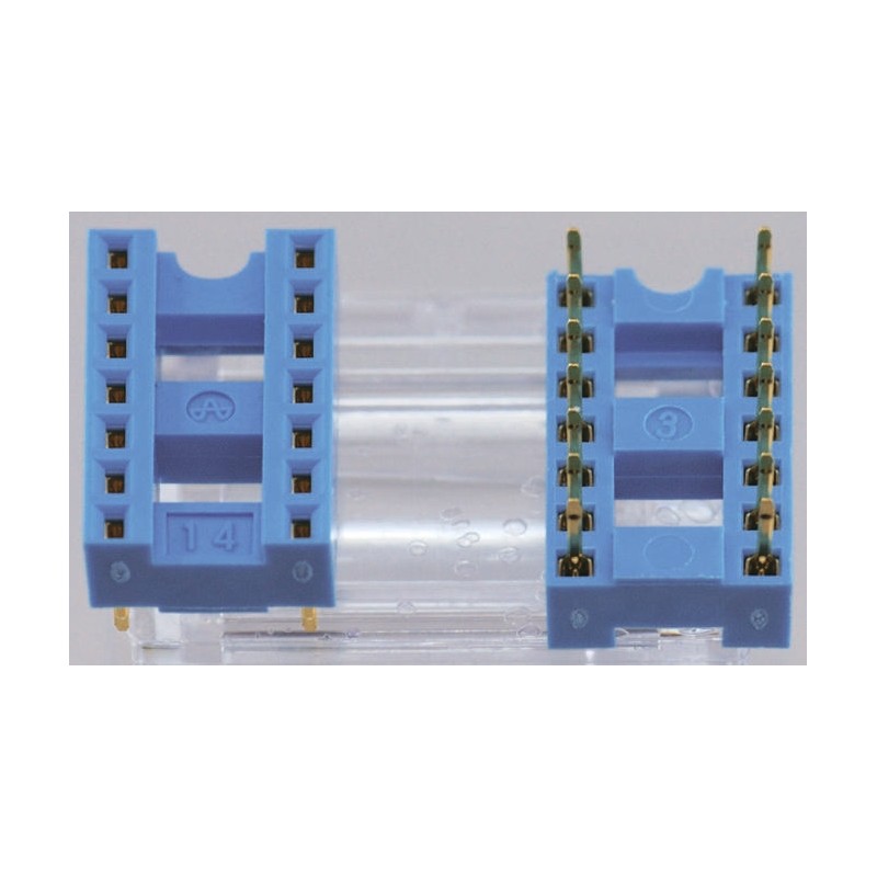 1 pcs - Yamaichi 2.54mm Pitch 16 Way, Through Hole IC Dip Socket, 1A