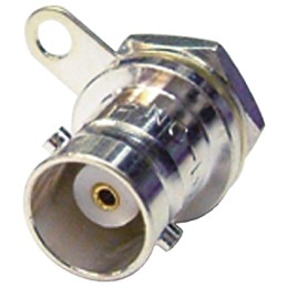 1 pcs - Tajimi Electronics, jack Panel Mount BNC Connector, 75Ω, Straight Body