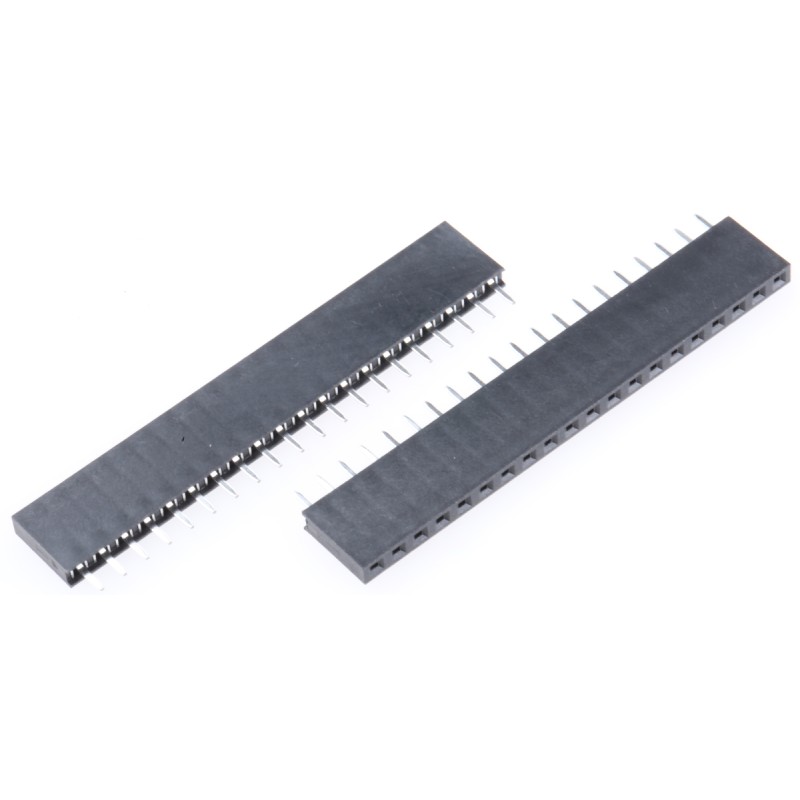 5 pcs - HARWIN Straight Through Hole Mount PCB Socket, 20-Contact, 1-Row, 2.54mm Pitch, Solder Termination