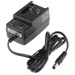 1 pcs - MEAN WELL 12W Plug-In AC/DC Adapter 12V dc Output, 1A Output
