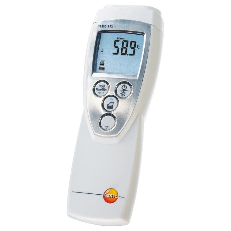 1 pcs - Testo 112 Wired Digital Thermometer for Food Industry Use, NTC, PT100 Probe, 1 Input(s), +300°C Max, ±0.5 °C Accuracy -