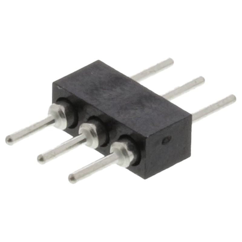 5 pcs - Preci-Dip Straight Through Hole Pin Header, 3 Contact(s), 2.0mm Pitch, 1 Row(s), Unshrouded