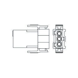 1 pcs - TE Connectivity, Metrimate Female Connector Housing, 5mm Pitch, 3 Way, 1 Row
