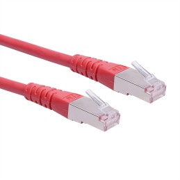 1 pcs - Roline Cat6 Straight Male RJ45 to Straight Male RJ45 Ethernet Cable, S/FTP, Red PVC Sheath, 1.5m