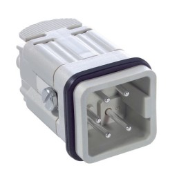 1 pcs - Epic Contact Heavy Duty Power Connector Insert, 10A, Male, H-A Series, 4 Contacts