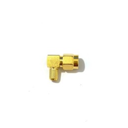 1 pcs - RS PRO, Plug Cable Mount SMA Connector, 50Ω, Clamp Termination, Right Angle Body