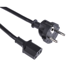 1 pcs - RS PRO IEC C13 Socket to CEE 7/7 Plug Power Cord, 5m