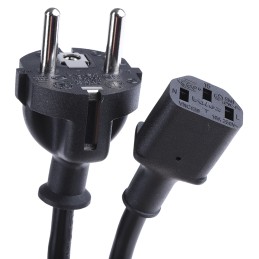 1 pcs - RS PRO IEC C13 Socket to CEE 7/7 Plug Power Cord, 5m