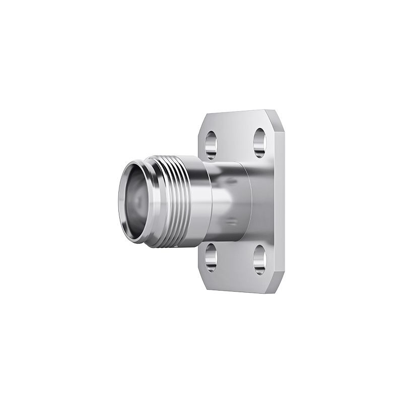 1 pcs - Telegartner Nex10 Series Panel Mount Circular Coaxial Connector, Solder Termination, Straight Body