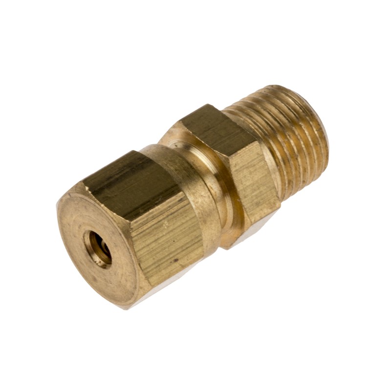 1 pcs - RS PRO In-Line Thermocouple Compression Fitting for Use with Thermocouple, 1/8 BSPT, 1/8in Probe, RoHS Compliant