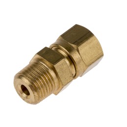 1 pcs - RS PRO In-Line Thermocouple Compression Fitting for Use with Thermocouple, 1/8 BSPT, 1/8in Probe, RoHS Compliant