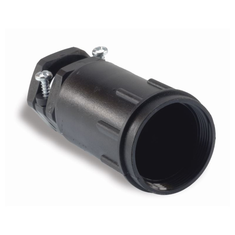 1 pcs - ITT Cannon Black Unsealed Cable Clamp, Shell Size 24mm for use with Ringlock Circular Connectors