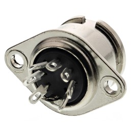 1 pcs - RS PRO 7 Pole Din Socket, 1A, 100 V ac, Bayonet, Female, Chassis Mount