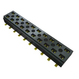 5 pcs - Samtec CLT Series Vertical Surface Mount PCB Socket, 2-Contact, 2-Row, 2mm Pitch, Press-In Termination