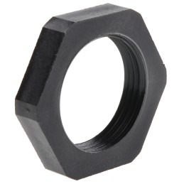 25 pcs - CMP Black Nylon Cable Gland Locknut, PG16 Thread