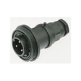 1 pcs - Bulgin Circular Connector, 12 Contacts, In-line, Plug, Male, IP68, Standard Buccaneer Series