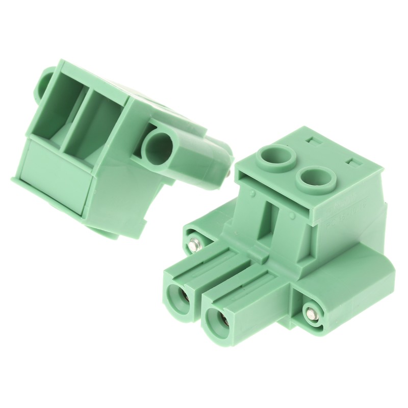 5 pcs - Phoenix Contact 10.16mm Pitch 2 Way Pluggable Terminal Block, Plug, Panel Mount, Screw Down Termination