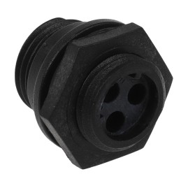 1 pcs - Bulgin Circular Connector, 3 Contacts, Front Mount, Miniature Connector, Plug, Male, IP68, Buccaneer 400 Series