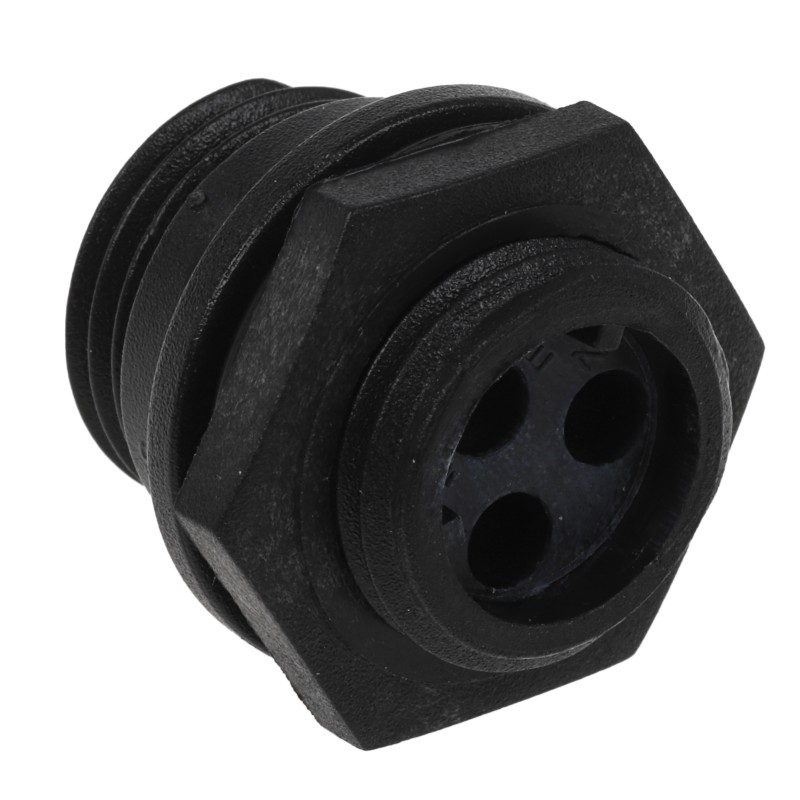 1 pcs - Bulgin Circular Connector, 3 Contacts, Front Mount, Miniature Connector, Plug, Male, IP68, Buccaneer 400 Series